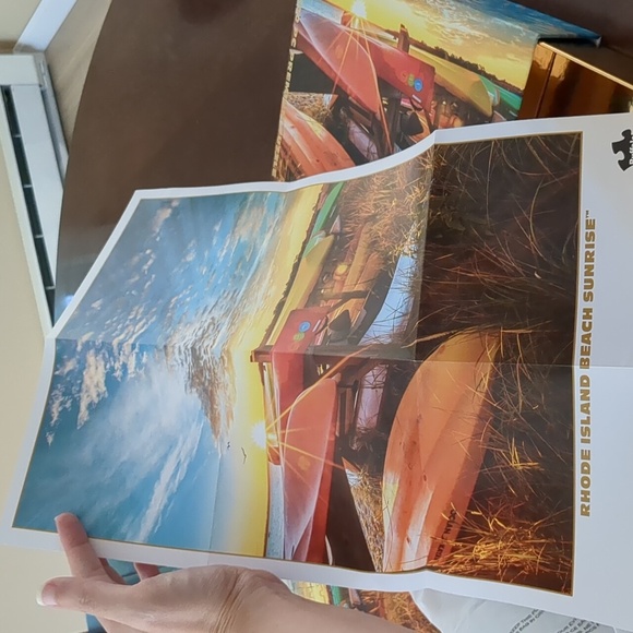 1000 Piece Rhode Island Beach Sunrise Puzzle Buffalo Games Colorful Kayak - Picture 9 of 9